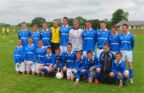 Waterford Kennedy Cup squad line out before the Kennedy Cup final 2003 against Kerry which they would go on to win 2-0